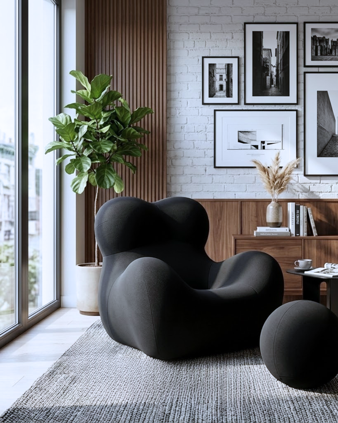 Ambiente sofisticado com cadeiras de design
